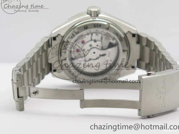 0710 Breathable Planet Ocean Pro Ceramic Bezel 45mm OMF 1:1 Best Edition On SS Bracelet A8500 (Black Balance Wheel) 8140